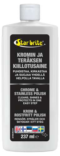 Star brite Kromin ja teräksen puhdistava kiilloke 250ml - WC kemikaalit - D259500 - 1