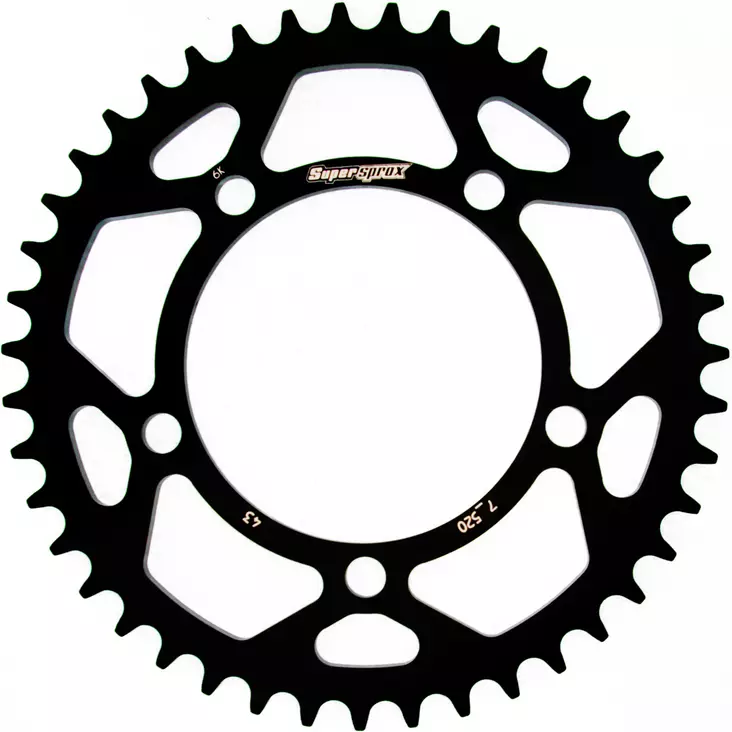 Supersprox Alumiini takaratas RAL-7_520:44 Musta - Moottoripyörän takarattaat - D307130 - 1