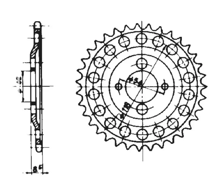 Tec-X Takaratas, 33 hammasta (415), Tunturi Pappa - Maillard - Mopon takarattaat - D479830 - 1