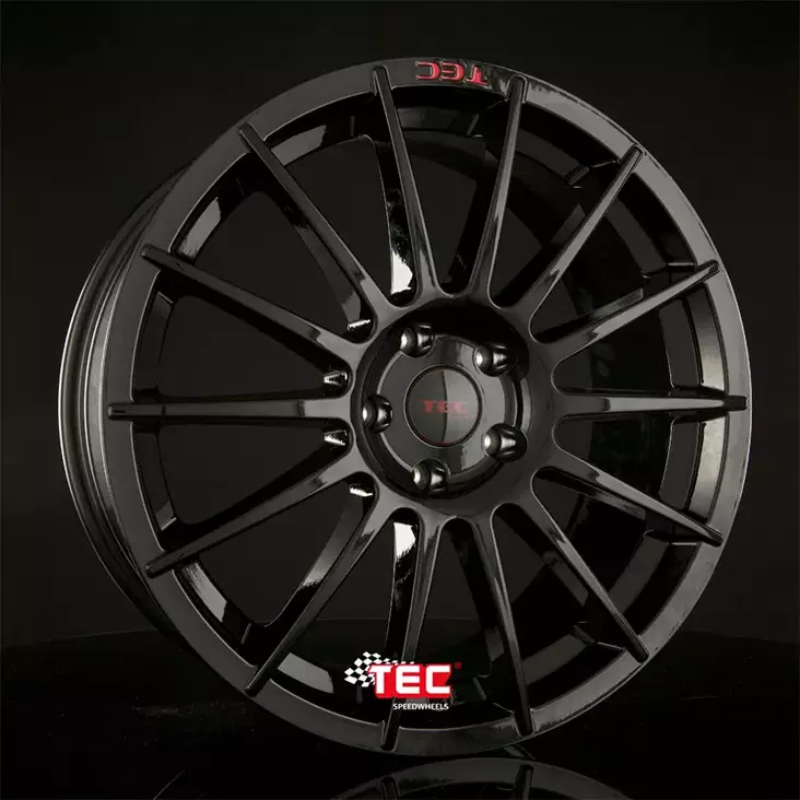 TEC Speedwheels AS2 Black glossy CB: 72.5 alumiinivanne 8x18 - 18-tuumaiset alumiinivanteet - 499-54810 - 1