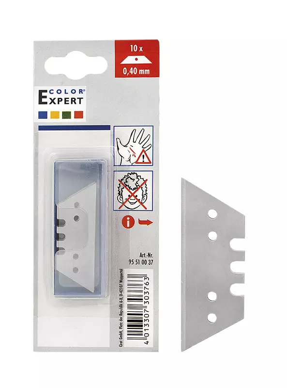 Trapetsiterä 10kpl 0,4mm - Tapetointityökalut - LX8760 - 1