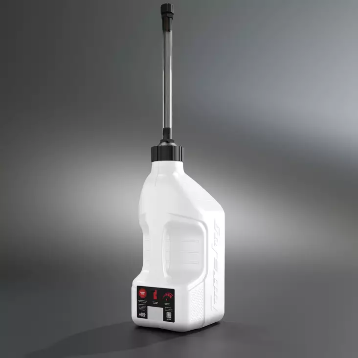 Tuff Jug Kanisteri 10L valkoinen, standard korkki & pikatäyttöletku (GEN 3) - Polttoainekanisterit - D508040 - 1