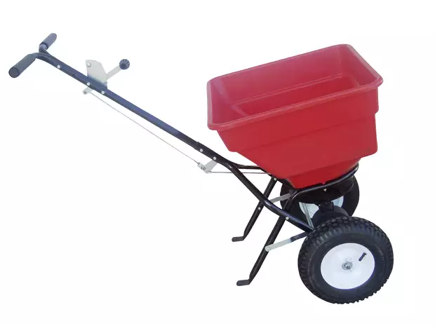 Työnnettävä tiesuolan levitin 50kg - Hiekoittimet ja levittimet - XBIPS50 - 1