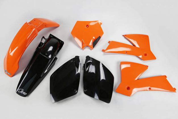 UFO Muovisarja 5-osainen original KTM SX125-520 2T/4T 03 OR/Musta - Offroad muovisarjat - D220240 - 1