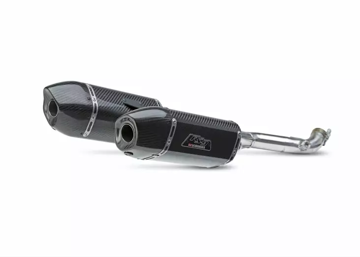 Yoshimura Slip-On Ktm Rc390 2015 Race Rs-9 So Ss-Cf-Cf Dual - Moottoripyörän äänenvaimentimet - D334340 - 1