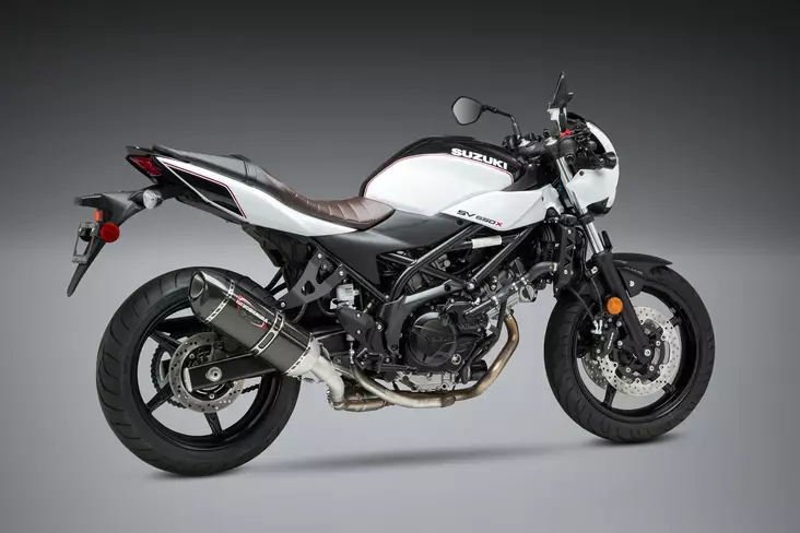 Yoshimura Slip-On Suzuki Sv650 2017-20 / Sv650X 20 Street Alpha So Ss-Cf-Cf Work - Moottoripyörän äänenvaimentimet - D334130 - 1