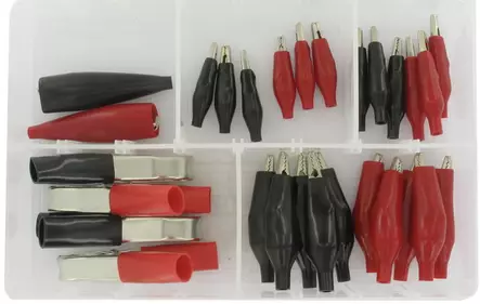 Assortment alligator clips 28-pieces - Tarvikevaraosat - 9218341 - 1