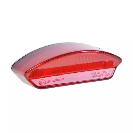 Forte Takavalo, Punainen lasi, Led, Rek.valolla, E-hyv. - Mopon ja skootterin valot ja vilkut - D479061 - 1