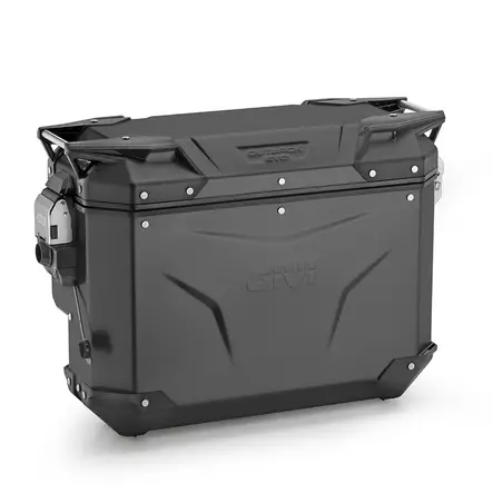 Givi Trekker Outback EVO Cam-Side, Black alum., right, 33 ltr, sold without lock - Moottoripyörän kovat laukut - D504041 - 1