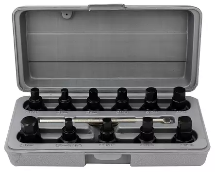 Öljytulppahylsysarja 3/8" 12-os. - Öljyproppu ja suodatinavaimet - LX2851 - 1