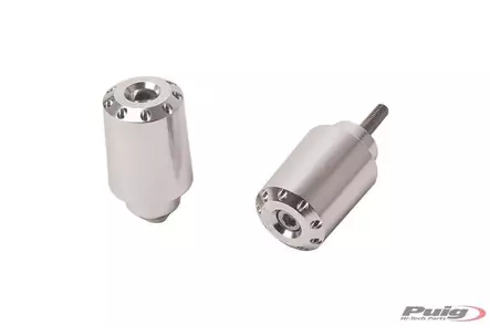 Puig Bar End Aluminum Kawasaki Z650 C/Silver - Ohjaustangon päät ja painot - D302401 - 1