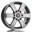 Barzetta Toro TitaniumPolish Pakettiautoihin alumiinivanne 7x17 - 17-tuumaiset alumiinivanteet - 499-65371 - 1