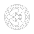 Brembo Serie Oro jarrulevy - Moottoripyörän jarrulevyt - D122891 - 1