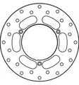 GOLDFREN Jarrulevy Etu YZ80 93-01,YZ85 02- - Moottoripyörän jarrulevyt - D309491 - 2