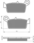 GOLDFREN Jarrupalat 003 Ceramic Carbon K1 - Moottoripyörän jarrupalat - D227791 - 1