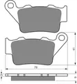 GOLDFREN Jarrupalat 023 Ceramic Carbon S3 - Moottoripyörän jarrupalat - D227871 - 1