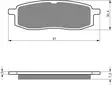 GOLDFREN Jarrupalat 043 Ceramic Carbon AD - Moottoripyörän jarrupalat - D227811 - 1