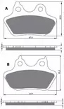 GOLDFREN Jarrupalat 244 Ceramic Carbon S3 - Moottoripyörän jarrupalat - D228021 - 1