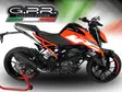 GPR Ktm Duke 390 2017/20 e4 EC-Approv. slip-on exhaust GP Evo4 Black Titanium - Moottoripyörän äänenvaimentimet - D426631 - 5