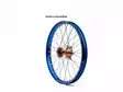 Haan wheel YZF 250/450 14- 21-1,60 BLUE RIM/POLISHED ALLOY HUB - Moottoripyörän vanteet - D434041 - 1