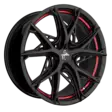 Keskin-Tuning KT24 Black Painted Red Inside alumiinivanne 8.5x19 - 19-tuumaiset alumiinivanteet - 499-173311 - 1