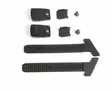 Kit ext. Toothed band BLACK + button +screws STEALTH - Ajosaappaiden varaosat - D386141 - 1