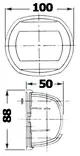 Kulkuvalo Classic 12 musta - punainen - Veneen kulkuvalot - D246371 - 2