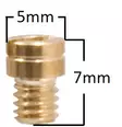 Pääsuutin, # 86 , Pyöreä, M4, Yhteensopiva: Keihin - Mopon suuttimet ja suutinsarjat - D59251 - 1