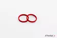 Puig Kit Rings Bar End C/Red - Ohjaustangon päät ja painot - D302061 - 1