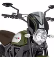 Puig Windshield Retrovision Scrambler 15-17 Black/Sm - Moottoripyörän katteet ja tuulenohjaimet - D301081 - 1