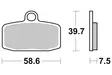 Sbs Jarrupalat Carbon Silver - Moottoripyörän jarrupalat - D221021 - 1