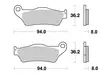 Sbs Jarrupalat Ceramic - Moottoripyörän jarrupalat - D2691 - 1