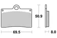 Sbs Jarrupalat Sintered - Moottoripyörän jarrupalat - D220751 - 1