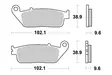 Sbs Jarrupalat Sintered - Moottoripyörän jarrupalat - D2731 - 1