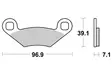 Sbs Jarrupalat Sintered Atv - Moottoripyörän jarrupalat - D53171 - 1
