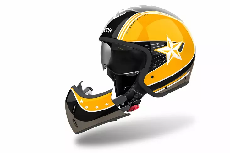 Airoh J110 Command Yellow Gloss avokypärä - Avokypärät - D493441 - 1