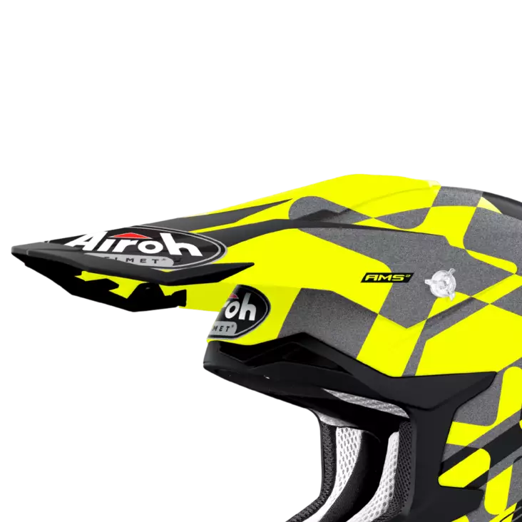 Airoh Strycker Lippa XXX keltainen matta - Offtoad kypärien lipat - D388661 - 1