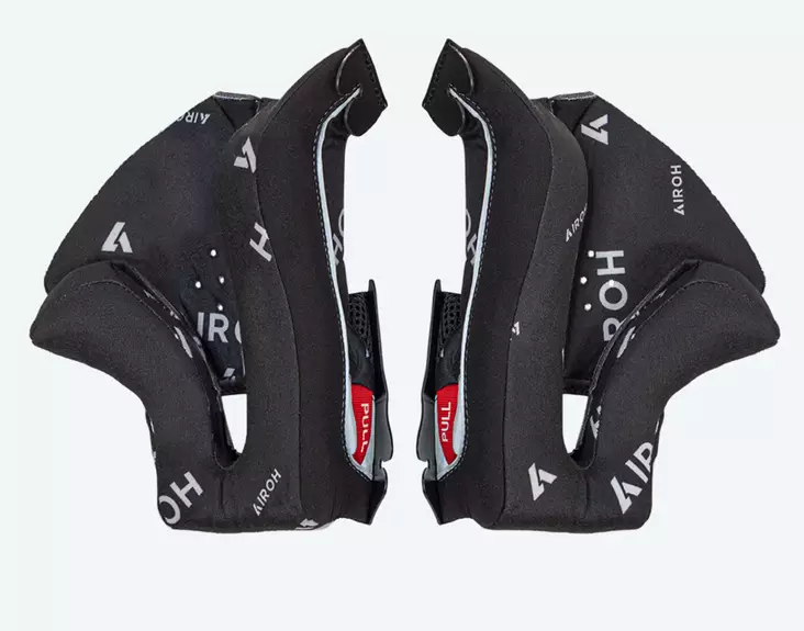Airoh Twist 3 Cheek pads Black/white - Kypärän sisusta - D498841 - 1