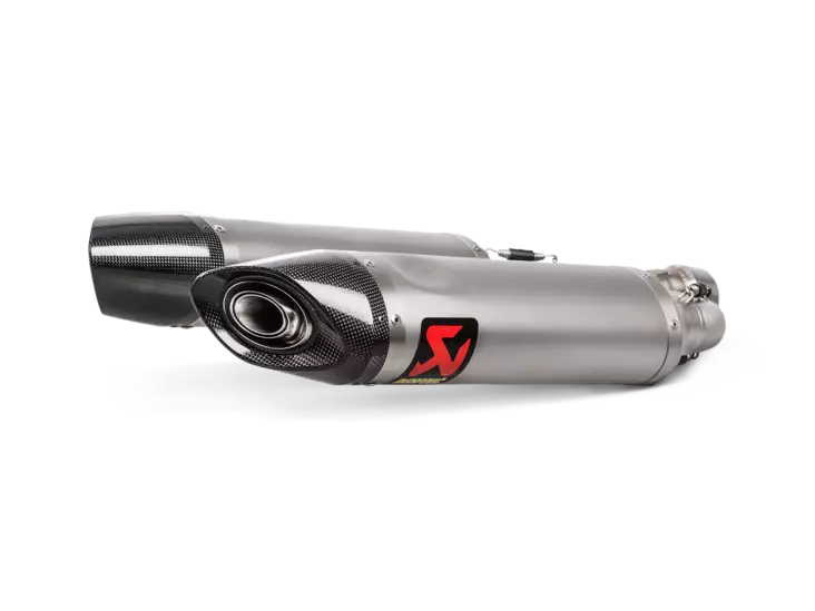 Akrapovic Slip-On Line äänenvaimennin (titaani) Aprilia SHIVER 900 (2017-2020) - Moottoripyörän äänenvaimentimet - D309711 - 1