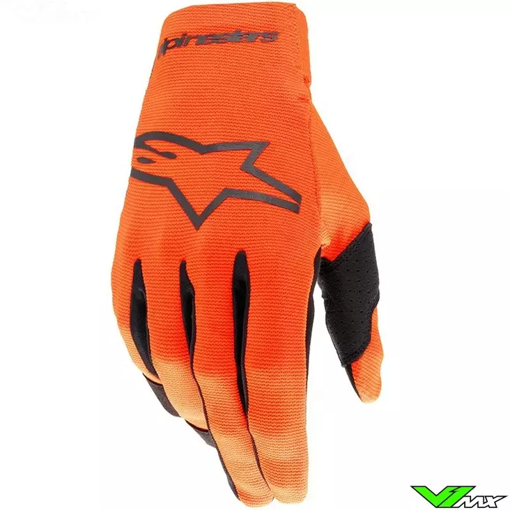 Alpinestars Hanska Youth Radar Hot Oranssi Musta - Crossihanskat - D470261 - 1