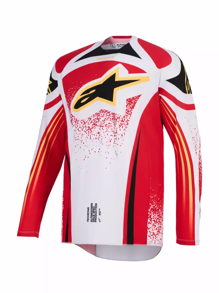 Alpinestars Paita Techstar Nomur Harmaa/Punainen/Musta - Crossipaidat - D512781 - 1
