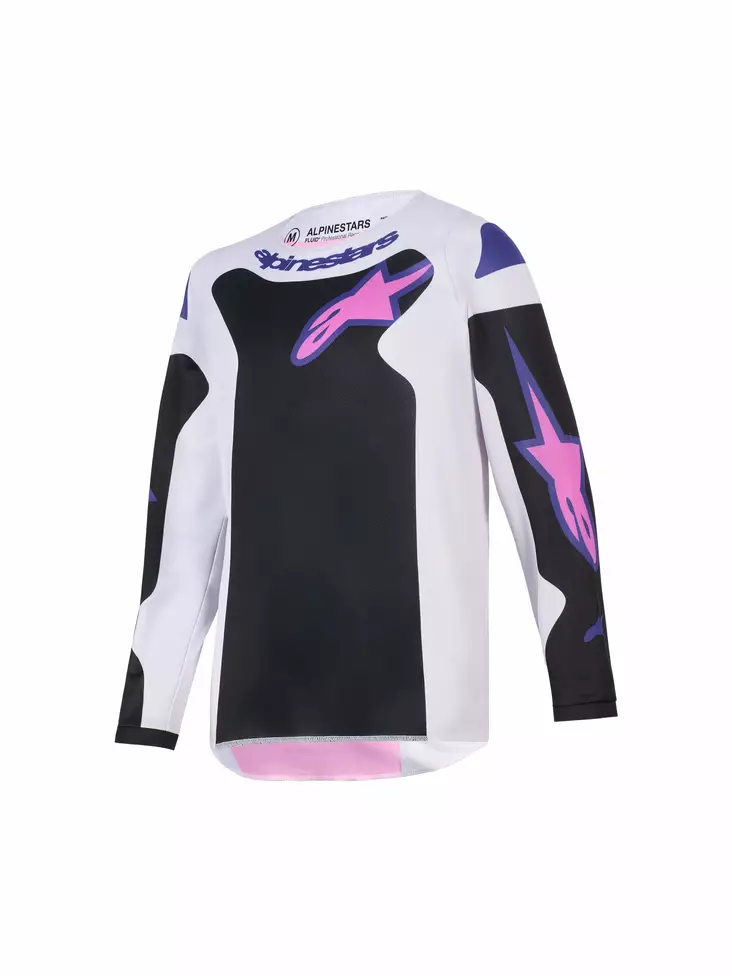 Alpinestars Paita Youth Fluid Grid Musta/Harmaa/Lila - Crossipaidat - D514291 - 1