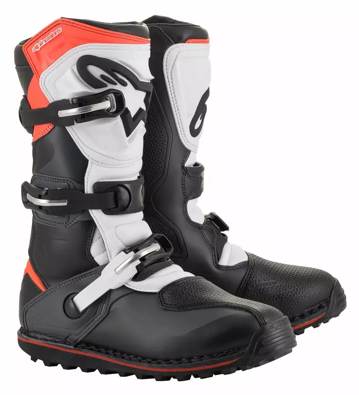 *Alpinestars Saapas Tech T Musta/Harmaa/Pun Fluo - Crossi ajosaappaat - D278971 - 1