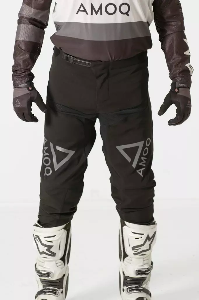 AMOQ Airline Stretch Crossihousut Musta/Harmaa - Crossihousut - D442621 - 1