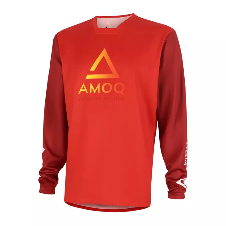 AMOQ Ascent Comp motocross-paita, punainen-tumma - Crossipaidat - D490711 - 1