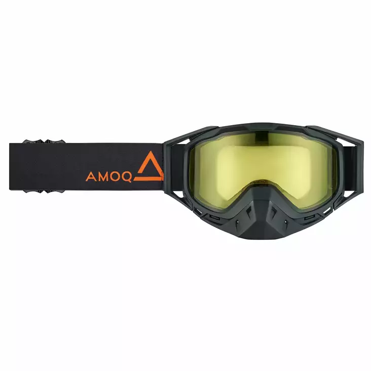 AMOQ Youth Snow Goggles Black-Orange, yellow lens - Kelkkalasit - D520291 - 1