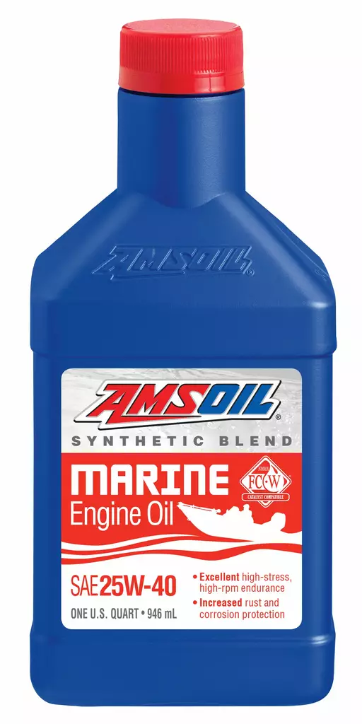 Amsoil 25W-40 Synthetic-Blend Marine Engine Oil 946ml - Marine öljyt - D380341 - 1
