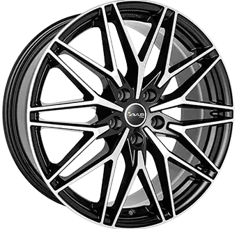 Avus Velgen AC-MB6 Gloss Black / Polished alumiinivanne 8.0x19 - 19-tuumaiset alumiinivanteet - 499-170411 - 1