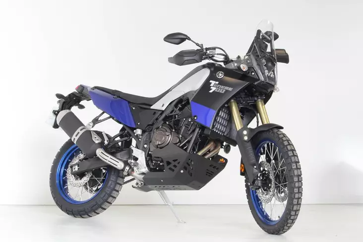 AXP Adventure Skid Plate HDPE 8mm Black Yamaha Tenere 700 19-21 - Moottoripyörän pohjapanssarit - D365221 - 1