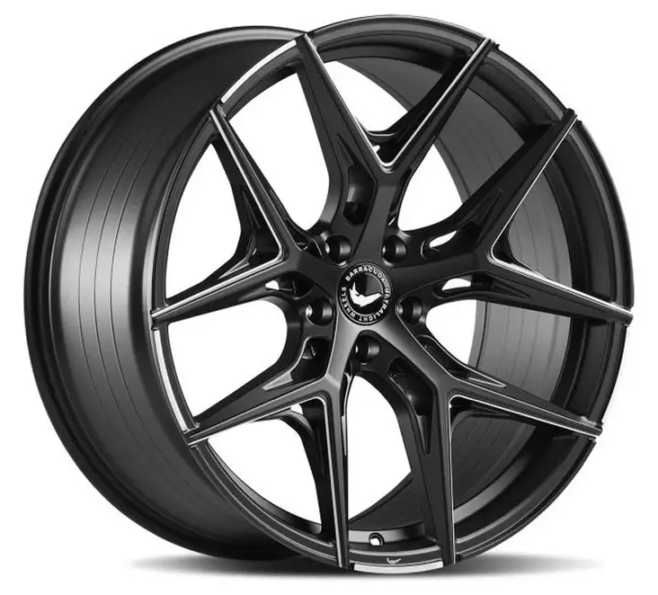 Barracuda RAZZER Mattblack Puresports gefräst alumiinivanne 10.0x20 - 20-tuumaiset alumiinivanteet - 499-176501 - 1